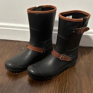 Sperry Black Rain Boots